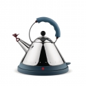 Czajnik 1,5 l elektryczny niebieski z ptaszkiem - Alessi Officina