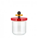 Szklany słoik czerwony 0,75 l - Alessi