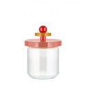Szklany słoik różowy 0,75 l - Alessi