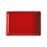 Prostokątne naczynie do tarty 34 x 24 cm czerwone - Emile Henry