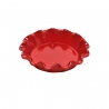 Naczynie do pieczenia z falbaną 27 cm czerwone - Emile Henry
