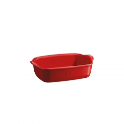 Prostokątne naczynie do zapiekania 22 × 14,5 cm czerwone - Emile Henry