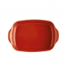 Prostokątne naczynie do zapiekania 36,5 × 23,5 cm czerwone - Emile Henry