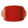 Prostokątne naczynie do zapiekania 42,5 × 28 cm czerwone - Emile Henry