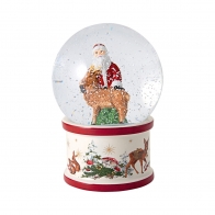 Kula śnieżna św. Mikołaj i jeleń, 13 x 13 x 17 cm - Christmas Toys