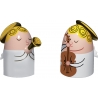 ANGELS BAND aniołki z trąbką i skrzypcami 2 sztuki