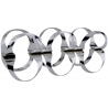 Stojak na butelki RIBBON srebrny 42 cm - Alessi