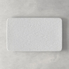 Prostokątny talerz biały, 28 x 17 x 1 cm - Manufacture Rock Blanc