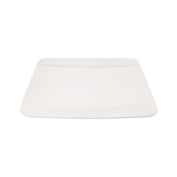 Kwadratowy talerz biały 28 x 28 cm - Manufacture Rock
