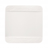 Kwadratowy talerz biały 28 x 28 cm - Manufacture Rock