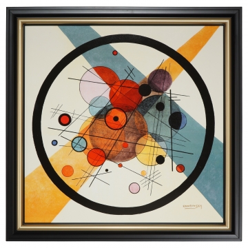 Obraz Koła w okręgu 59 x 59 cm - Wassily Kandinsky