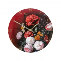 Zegar ścienny Kwiaty w wazonie 31 cm - Jan Davidsz de Heem