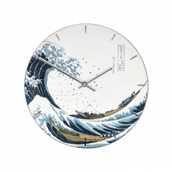 Zegar ścienny Wielka Fala 31 cm - Katsushika Hokusai
