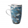 Kubek do herbaty z pokrywką i sitem Drzewo Migdałowe Niebieskie 450 ml - Vincent van Gogh 67072011Goebel 