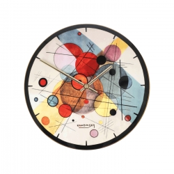 Zegar ścienny Koła w okręgu 31 cm - Wassily Kandinsky