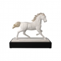 Figurka Koń Gracieux złoty 32 x 28 cm - Studio 8