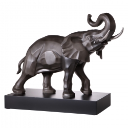 Figurka Słoń - Elephant platynowy 43 cm - Studio 8
