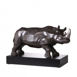 Figurka Nosorożec - Rhinozeros platynowa 30 cm - Studio 8