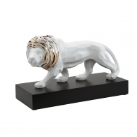 Figurka Lew - Lion złota 27 cm - Studio 8 Goebel 30800181