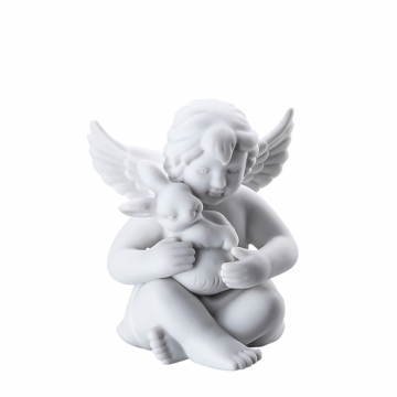 Figurka - Anioł z zającem średni 10 cm