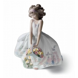 Figurka Dziewczyna i Dzikie Kwiaty 26 cm - Lladró