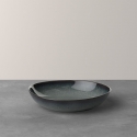 Mała płaska miska szara 21 cm - Lave Gris