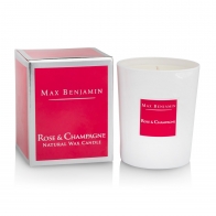 Świeca zapachowa Rose & Champagne 190 g - Max Benjamin