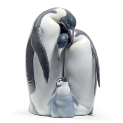 Figurka Rodzina pingwinów 25 cm - Lladró