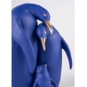 Figurka Rodzina pingwinów 25 cm - Blue and Gold edycja limitowana Lladró