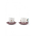 Zestaw 2 filiżanek ze spodkiem 8 cm - Aleksandra Żeromska - Lladro