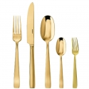 Komplet sztućców FLAT 30 szt. złoty - Sambonet