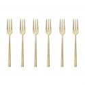 Komplet widelczyków Rock Szampan Antique 6 szt. - Sambonet