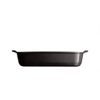 Prostokątne naczynie do zapiekania 36,5 × 23,5 cm czarny - Emile Henry