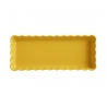 Prostokątne naczynie do tarty 36 × 15 × 5 cm żółty - Emile Henry