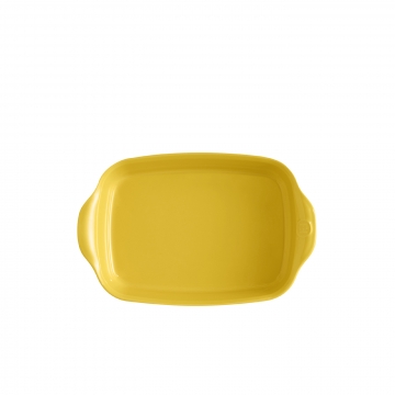 Prostokątne naczynie do zapiekania 30 × 19 cm żółty - Emile Henry