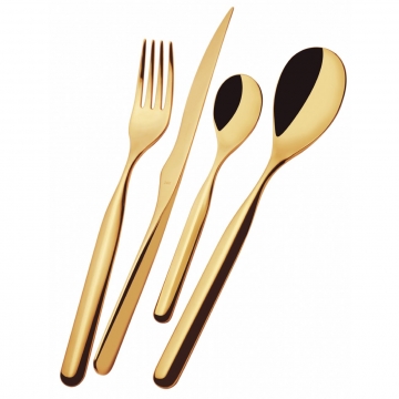 Zestaw sztućców obiadowy 24 szt. Vidal Gold