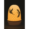 Lampa stołowa w kształcie kopuły z żurawiami - Lladró 01023923
