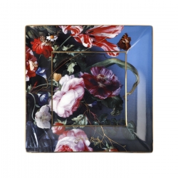 Tacka kwadratowa - Letnie kwiaty 16 x 16 cm - Jan Davidsz de Heem