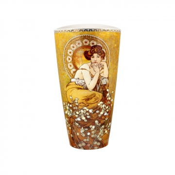 Wazon Topaz 28 cm - Alfons Mucha Goebel 67062011