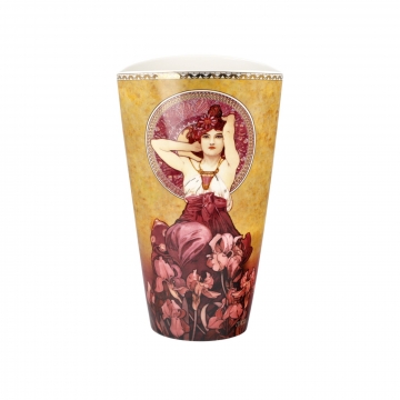 Wazon Ametyst 24 cm - Alfons Mucha Goebel 67062021