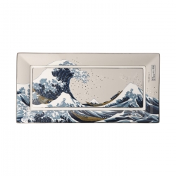 Tacka prostokątna Wielka Fala 24 x 12 cm - Katsushika Hokusai