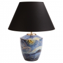 Lampa stołowa Gwiaździsta Noc 47 cm czarna - Vincent van Gogh
