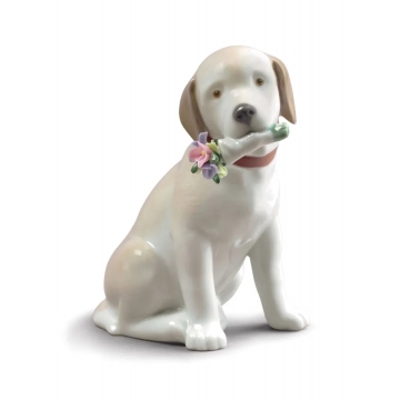 Figurka psa Ten bukiet jest dla Ciebie 12 cm - Lladró