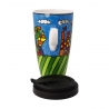 Kubek z pokrywką Happy 400 ml - Romero Britto Goebel 66453121