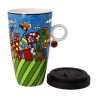 Kubek z pokrywką Happy 400 ml - Romero Britto Goebel 66453121
