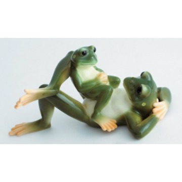 Figurka żabi tata i syn - Amphibia Frog