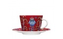 Filiżanka do kawy/cappucino ze spodkiem Iittala Taika, czerwona