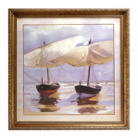 Obraz Beached Boats 56 cm - Joaquin Sorolla 67018111