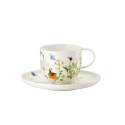 Filiżanka do kawy 200 ml ze spodkiem - Wiosenny Ogród