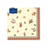 Serwetki koktajlowe w drobne motywy świąteczne 25 x 25 cm - Winter Specials Toys 3590740025